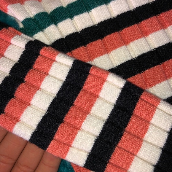 Striped vintage turtleneck sweater - Picture 3 of 3